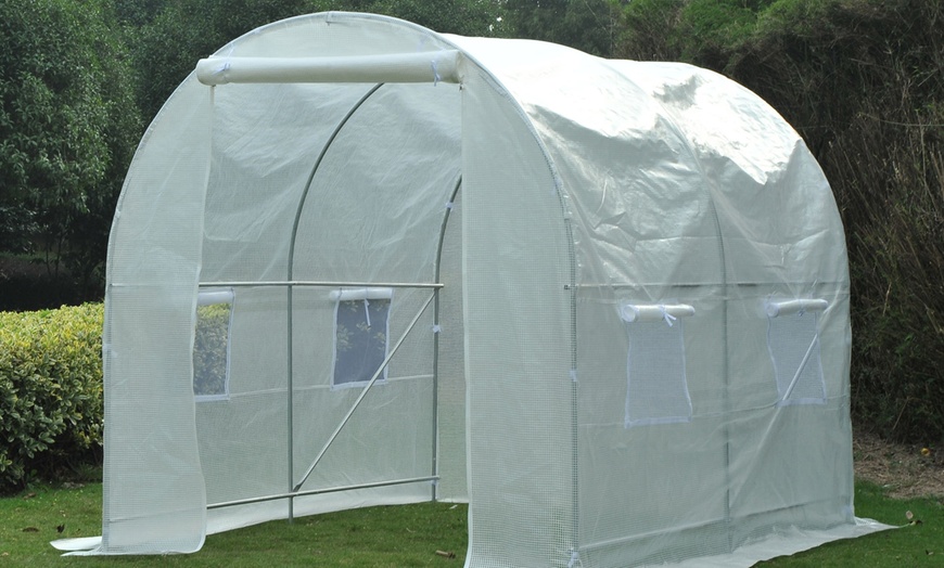 Image 12: Outsunny Tunnel Greenhouse