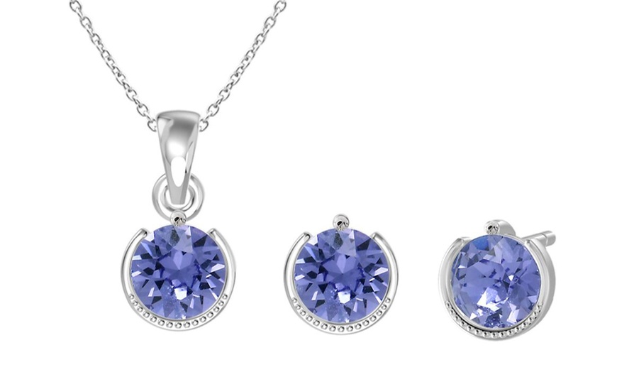 Image 48: Birthstone Set with Austrian Crystals