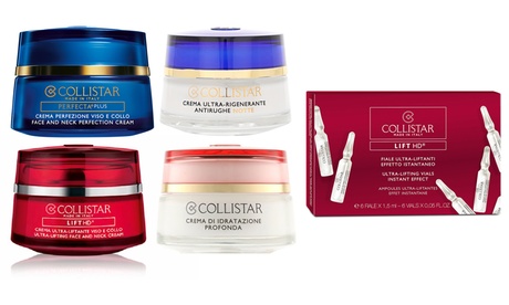 Prodotti per il viso Collistar disponibili in varie tipologie