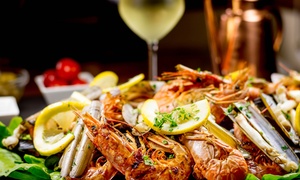 Seafood Platter with Wine