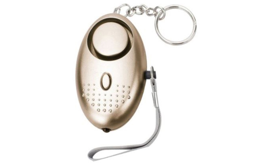 Image 7: Emergency Self-Defense Security Personal Alarm with Mini LED Light