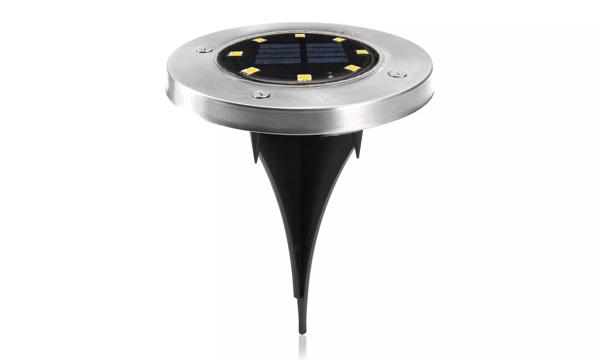 Fino a 10 faretti led ricaricabili con energia solare e impermeabili - Primary Image