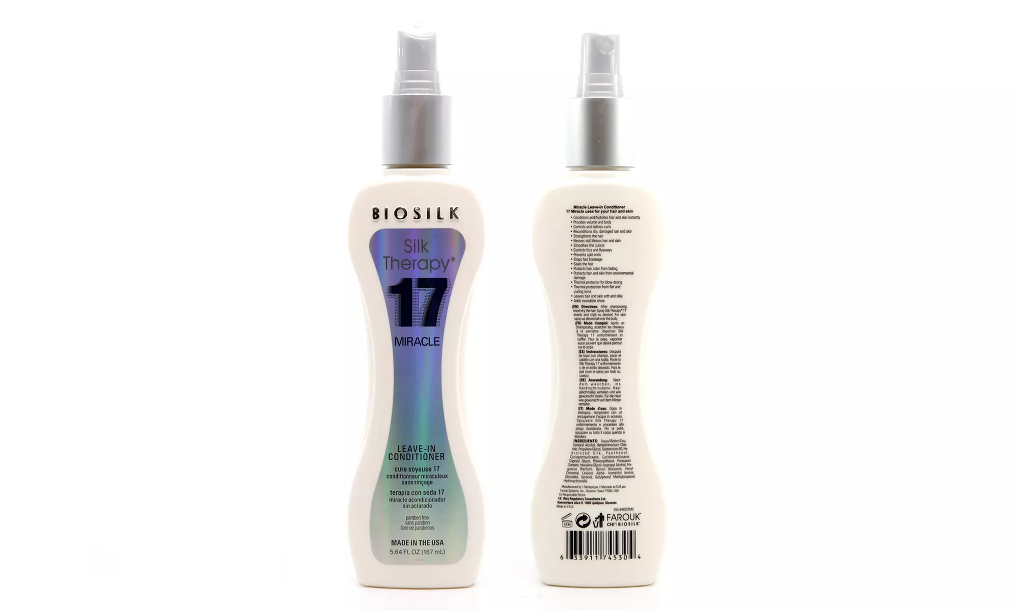 BioSilk Silk Therapy 17 Miracle Leave-In Conditioner 5.64oz