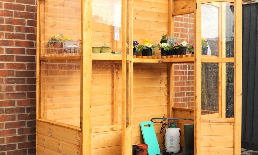 Image 2: Mercia Tall Wall Greenhouse