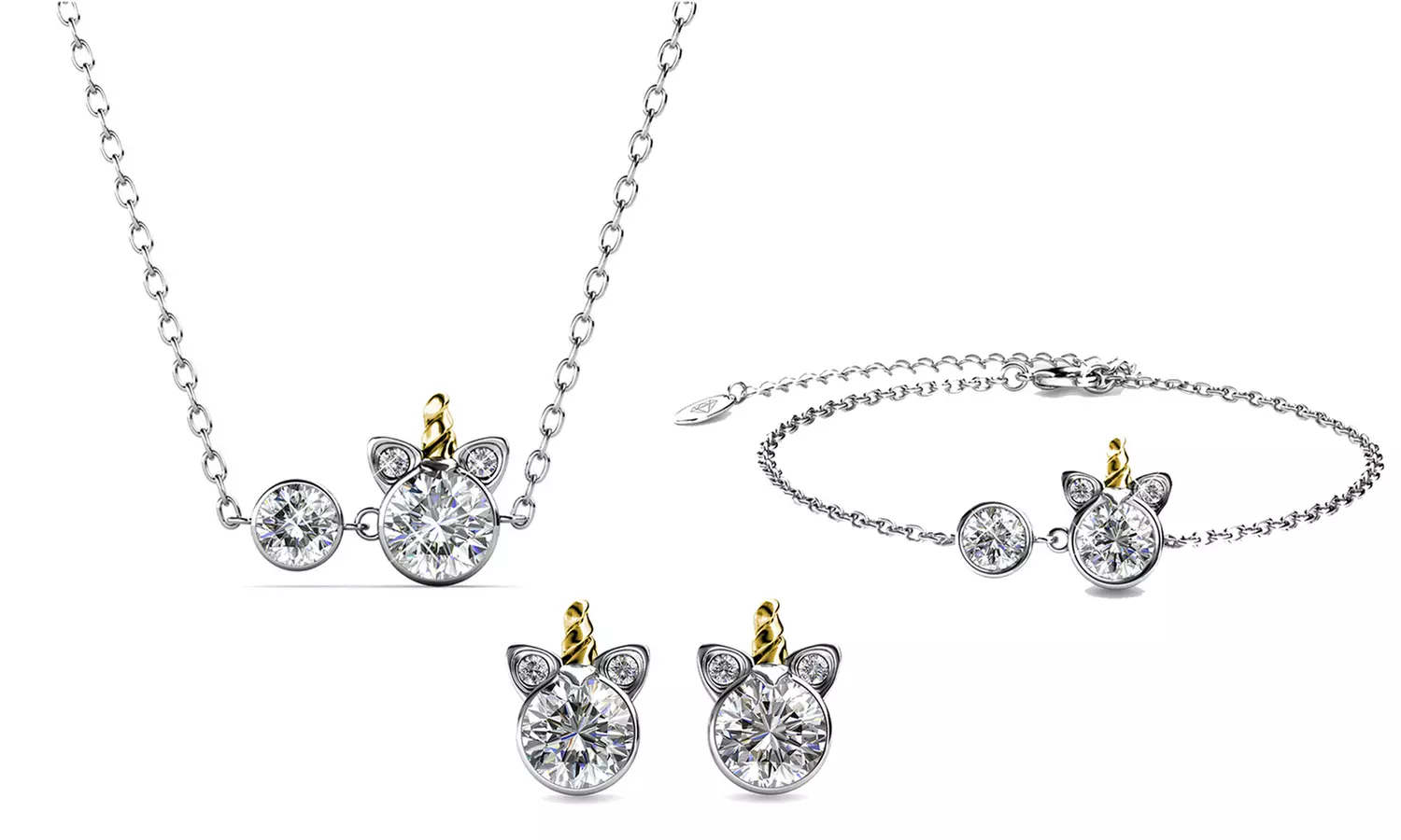 Set de bijoux licorne ornés de cristaux Swarovski® - Primary Image