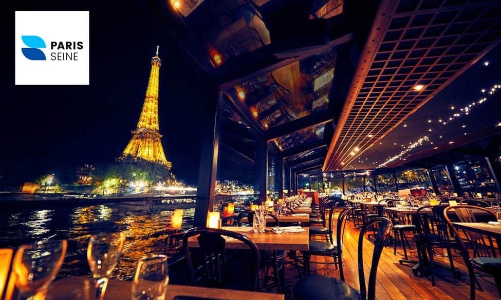 Formule déjeuner ou dîner croisière au choix sur la Seine