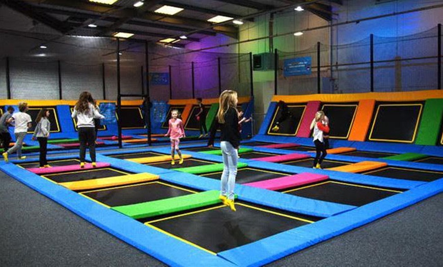 Image 1: Trampoline Park Entry