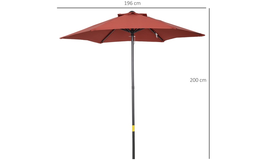 Image 17: Outsunny 2m Patio Umbrella