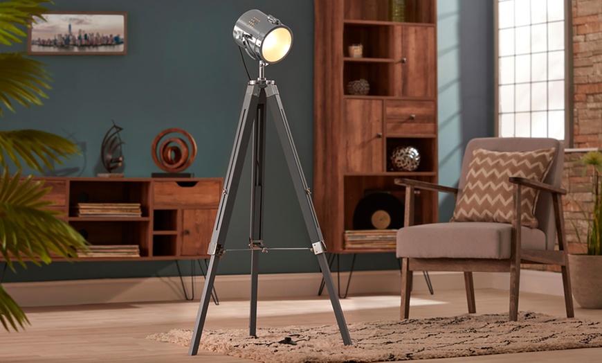 Image 10: Nautical Tripod Floor Lamp