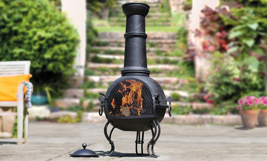 Image 3: Steel Chiminea