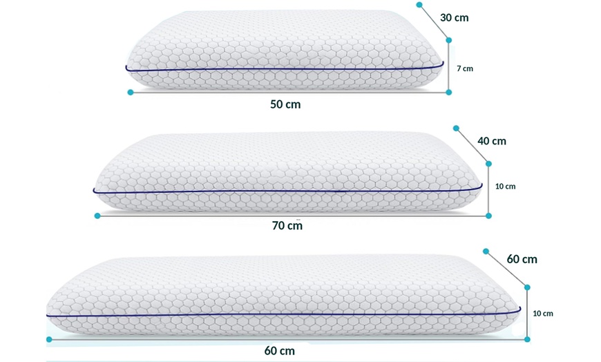 Image 10: Oreiller 100% mémoire de forme, déhoussable de Sampur