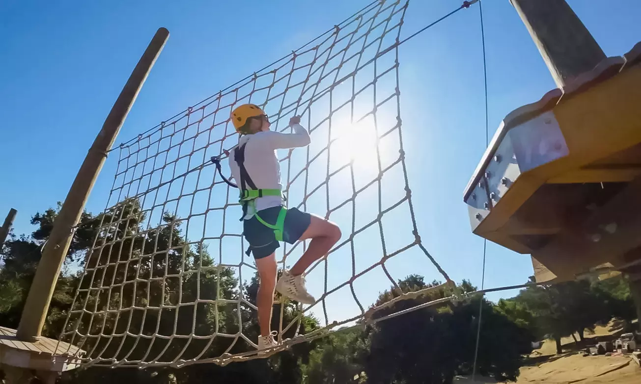 Enjoy 2 Hrs of High Ropes Courses Exploring 80 Diff Elements for 2 or 4 - Up to Off - Second Medium