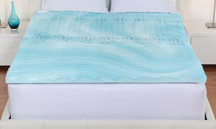 comfort rx orthopedic gel foam mattress topper