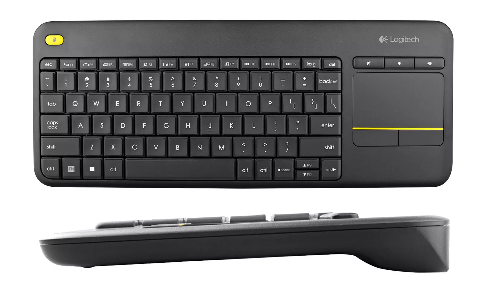 Logitech K400 Plus Wireless Touch Keyboard with Built-In Touchpad (Refurbished) - Second Medium