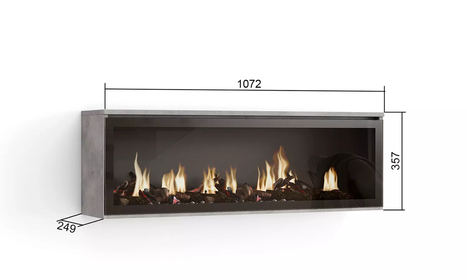 Cheminée décorative "Cozy" à LED