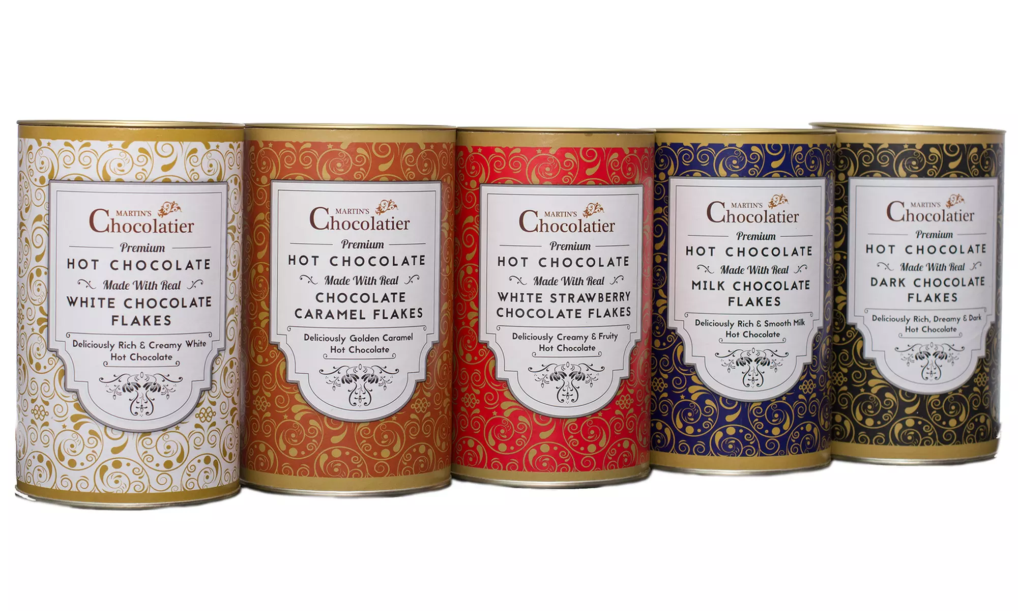 1x, 3x oder 5x Martin's Chocolatier heiße Schokolade in der Geschmacksrichtung nach Wahl - Primary Image