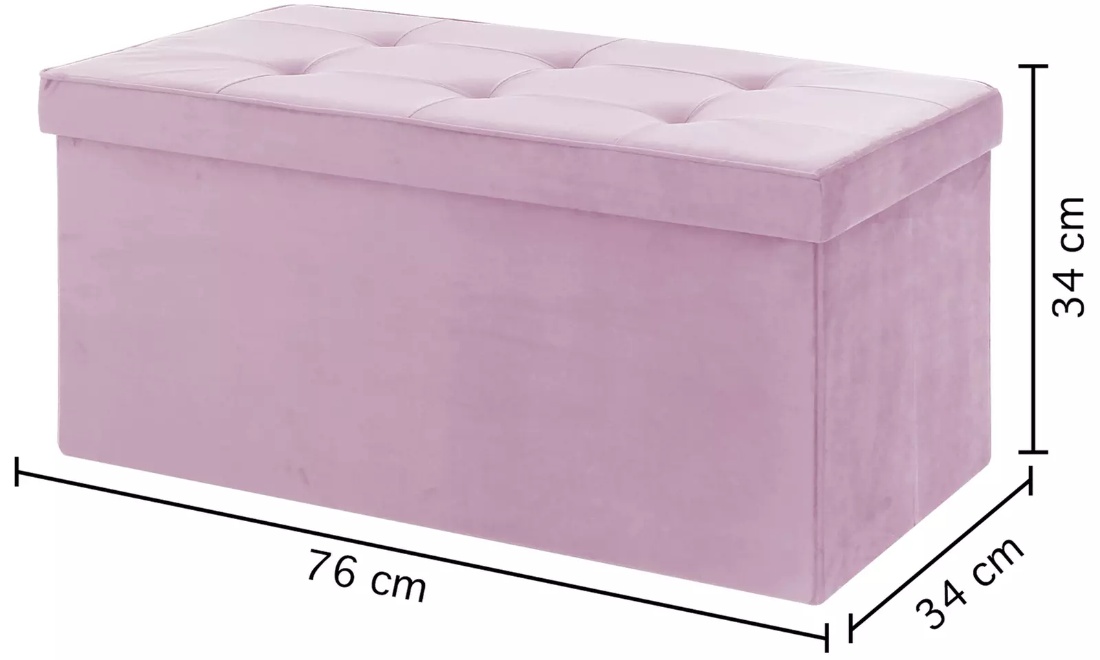 Pouf in Velluto Rettangolare