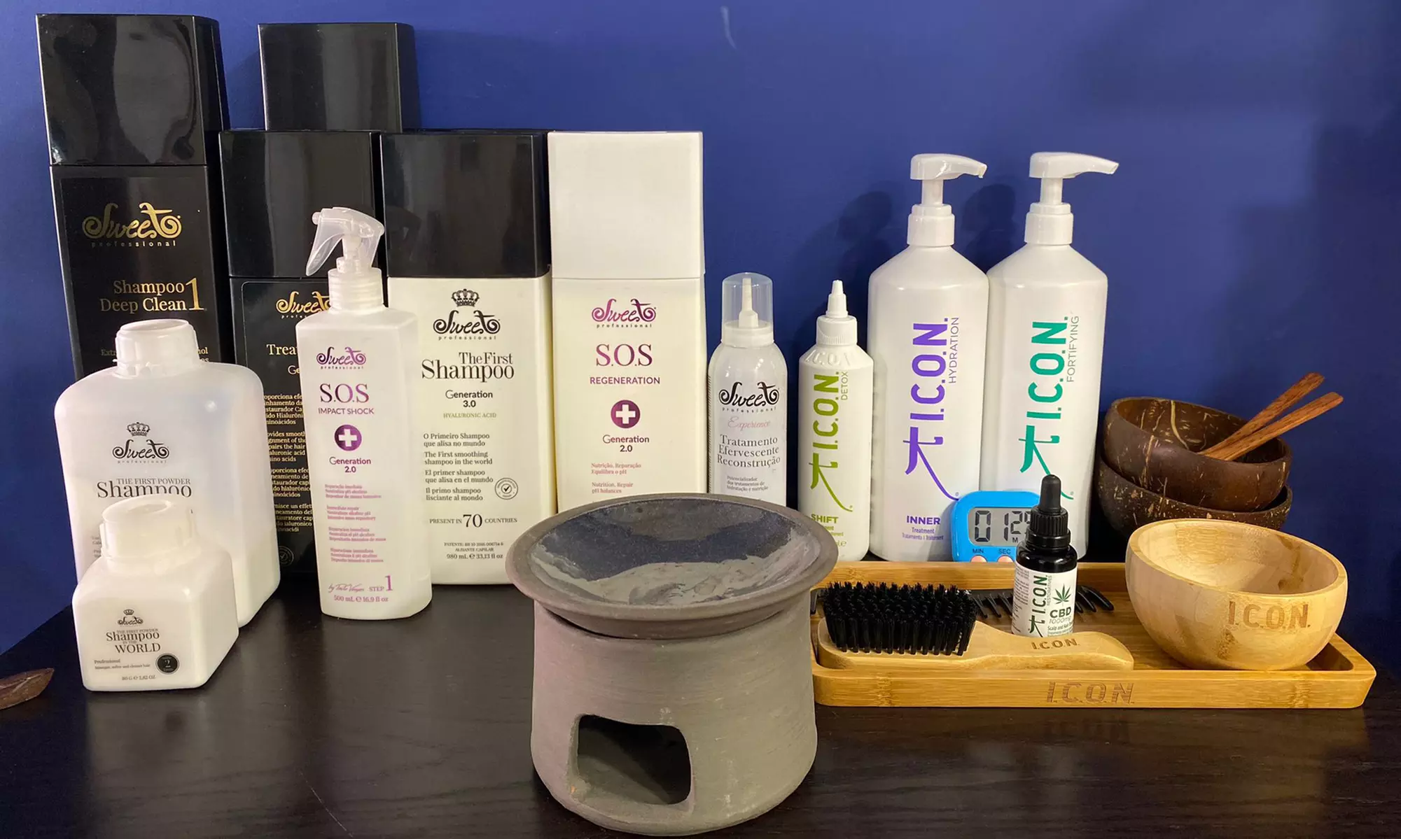 Cabello cuidado con tratamiento Curly o de principios activos