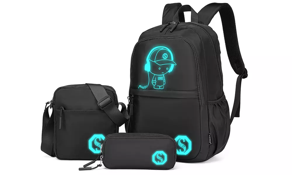 Ensemble de 3 pièces "Glow in the Dark"