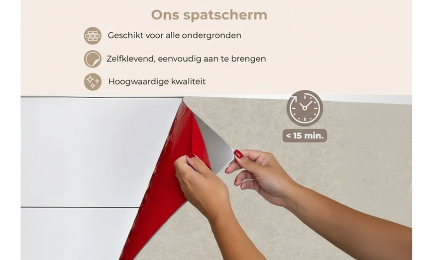 Image 7: Fond de hotte pour cuisine, format au choix