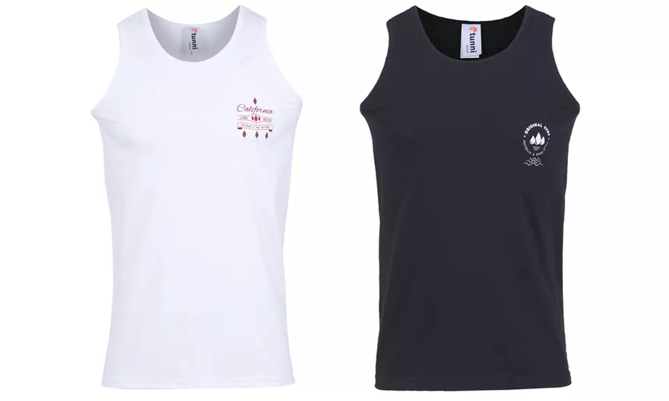 Pack de 2 débardeurs en coton imprimés - Primary Image