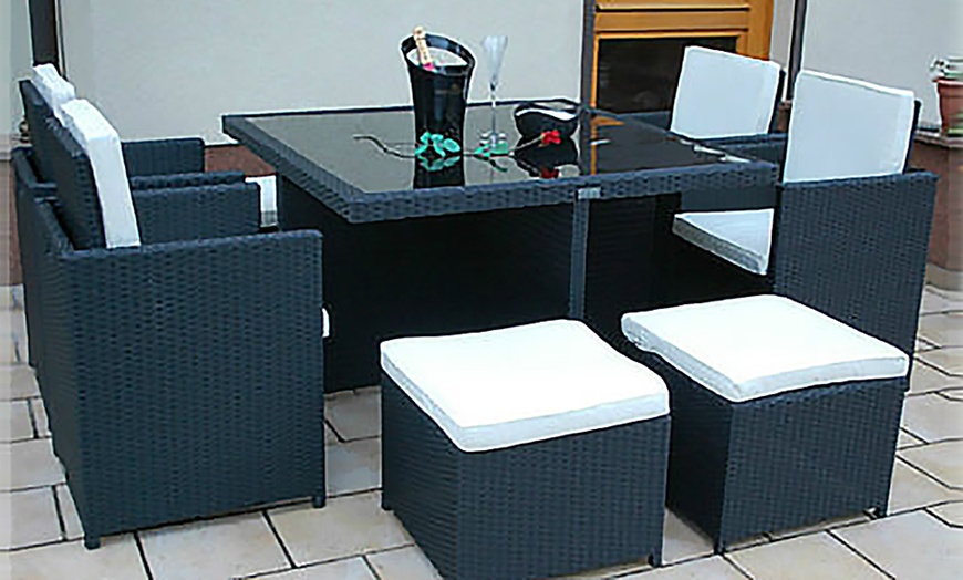 Image 4: Poly-Rattan Garden Furniture Set