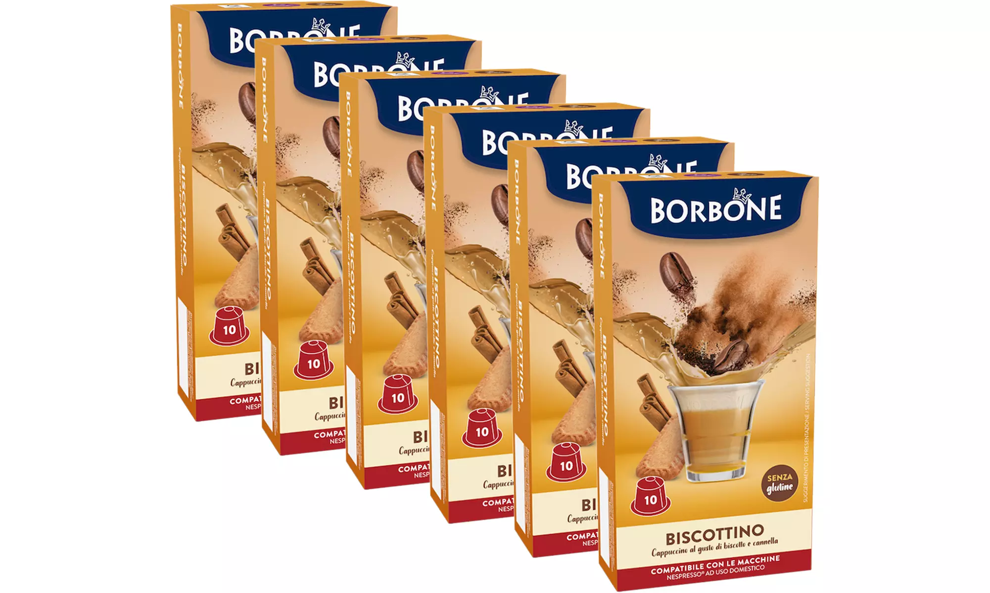 60 o 120 capsule Borbone compatibili con Nespresso