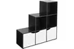 Six-Cube Step Storage Bookcase with Doors - Second Medium