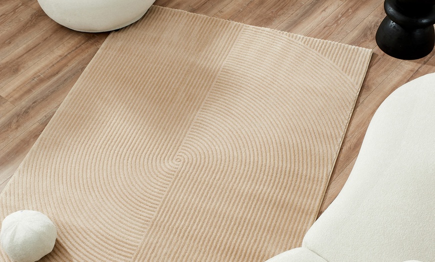 Image 8: Tapis de salon beige moderne 