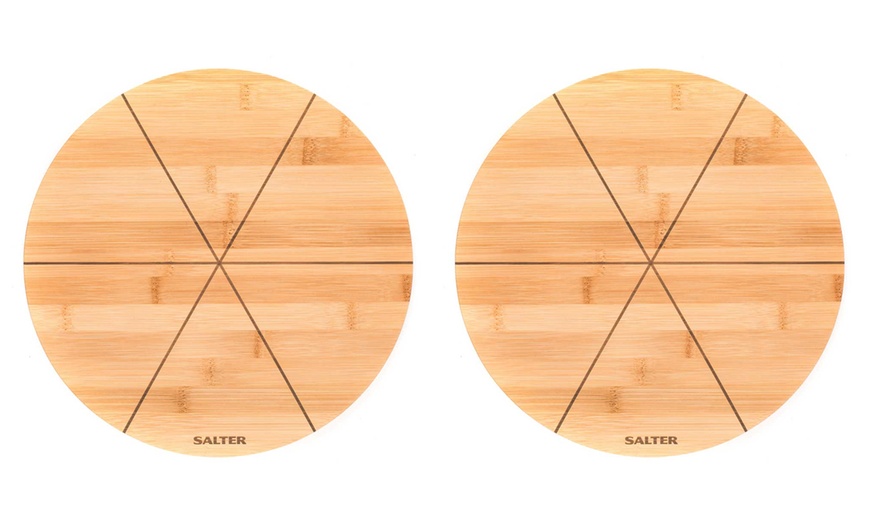 Image 4: Salter Bamboo Pizza Board