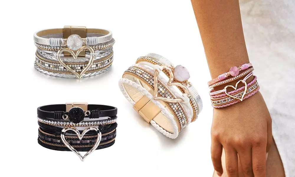 1 o 2 bracciali con dettaglio a forma di cuore