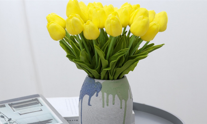 Image 4: 10-Piece Artificial Tulip Flowers