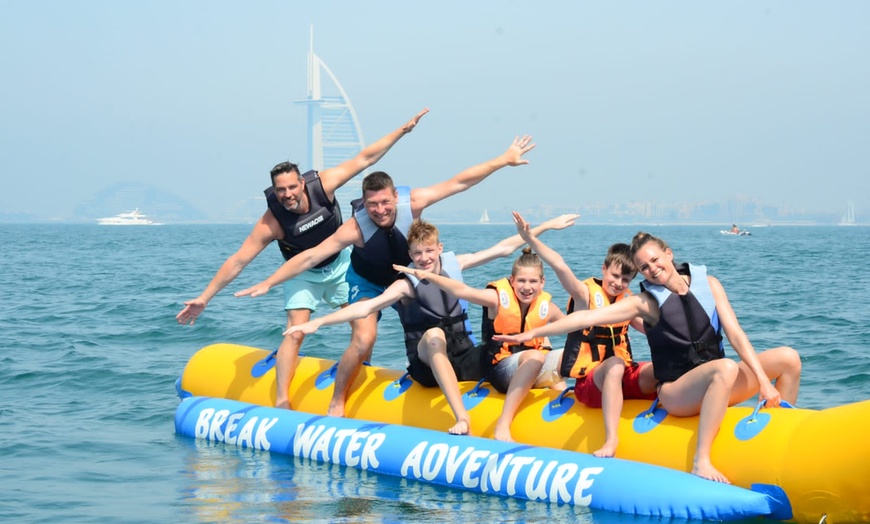 Image 1: Banana or Donut Ride at Break Water Adventure at Palm Jumeirah