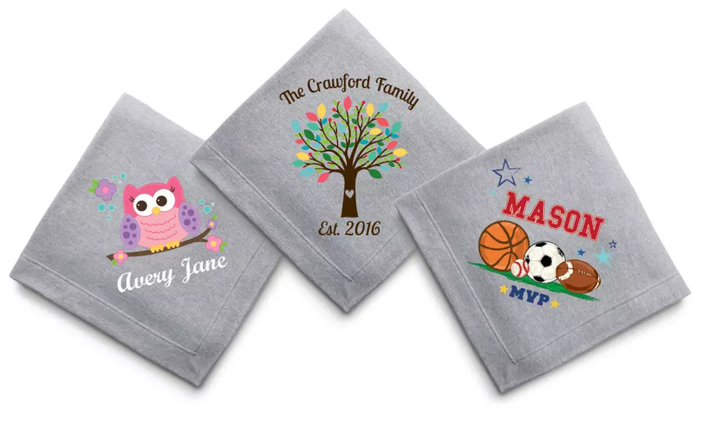 Custom Sweatshirt Fleece Blankets (Up to 50% Off) - Primary Image