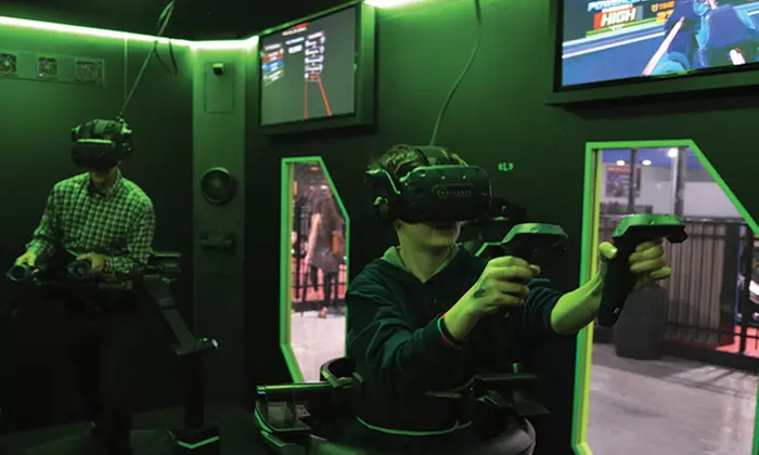 One VR Gaming Session for One, Two, or Four People at Vertex Arena (Up to 40% Off) - Primary Image