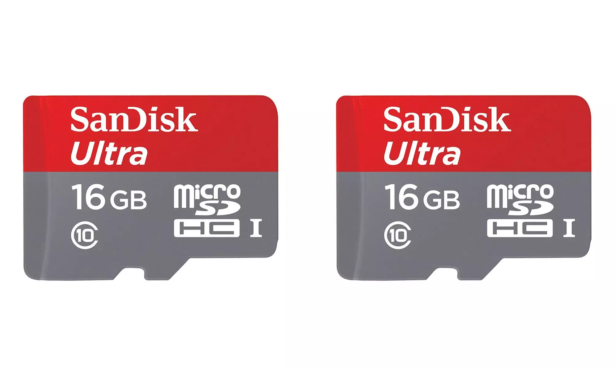 Sandisk 16GB or 32GB Ultra MicroSD Memory Card (2-Pack) (Manufacturer Refurbished) - Second Medium