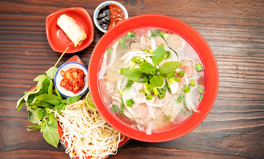 Image 3: Pho with Spring Roll & Soft Drink