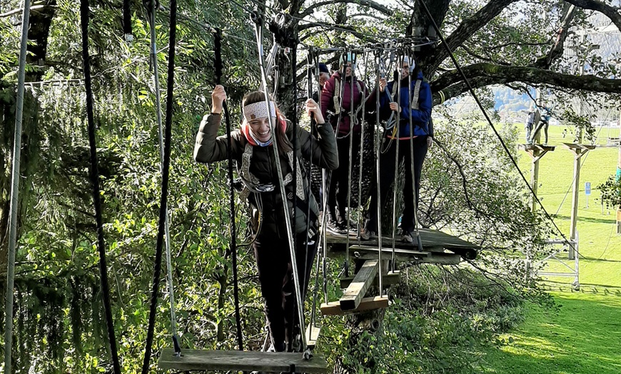 Image 2: Spannendes Outdoor-Abenteuer: 3 Std. Hochseilgarten für 2 oder 4 Pers.