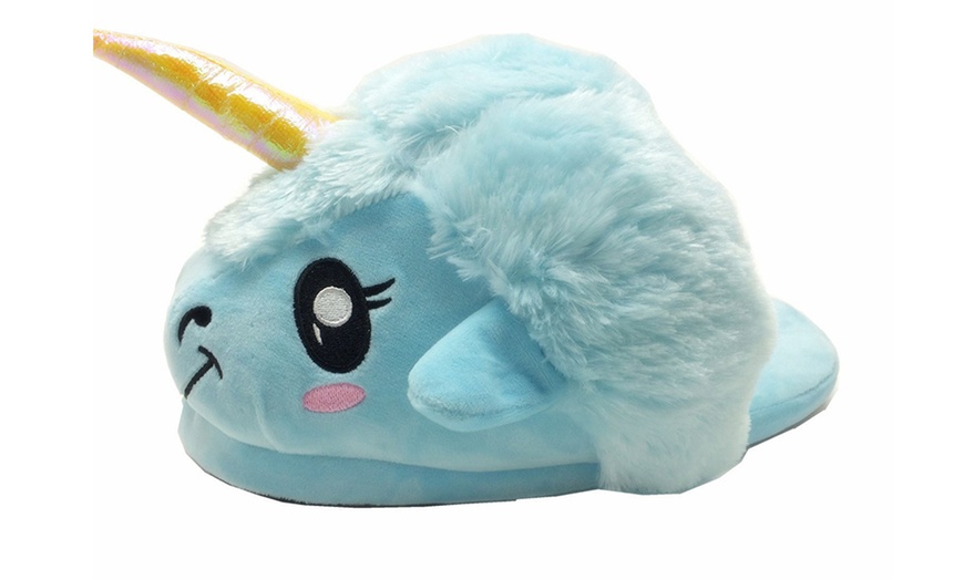 Image 3: Women's Unicorn Novelty Slippers