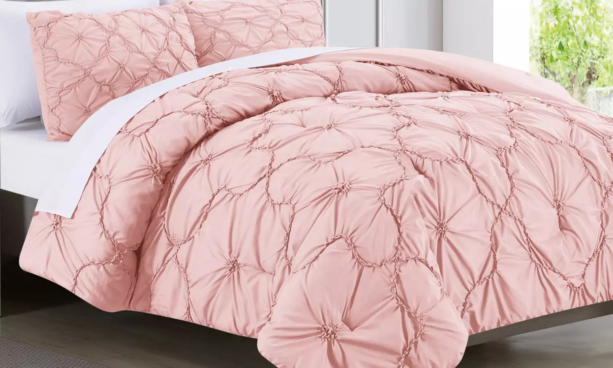 Home & Main Victorian Trellis Pintuck Comforter Sets (2- or 3-Piece) - Primary Image