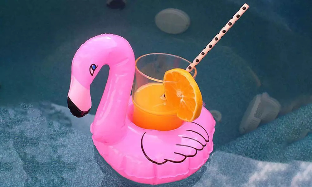 9 ou 18 porte-verres mini bouées fruits et animaux - Second Medium