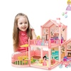 Image 3: 3D DIY Dollhouse Playset with Furniture and Figures for Kids