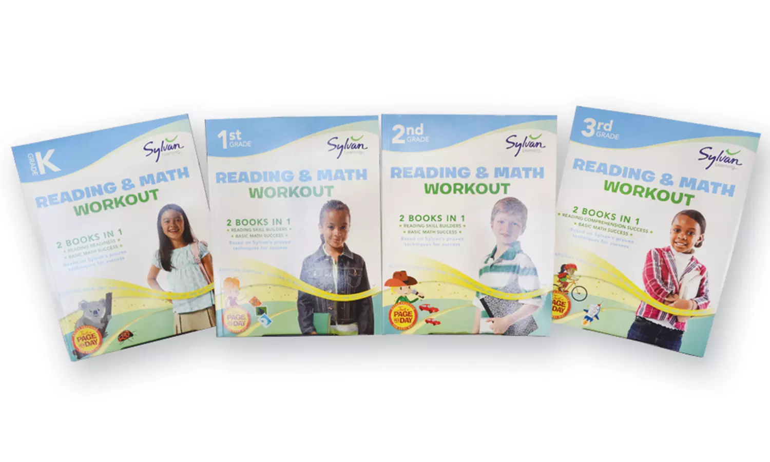 Sylvan Reading and Math Workout Learning Book Bundle (4-Pack) - Primary Image