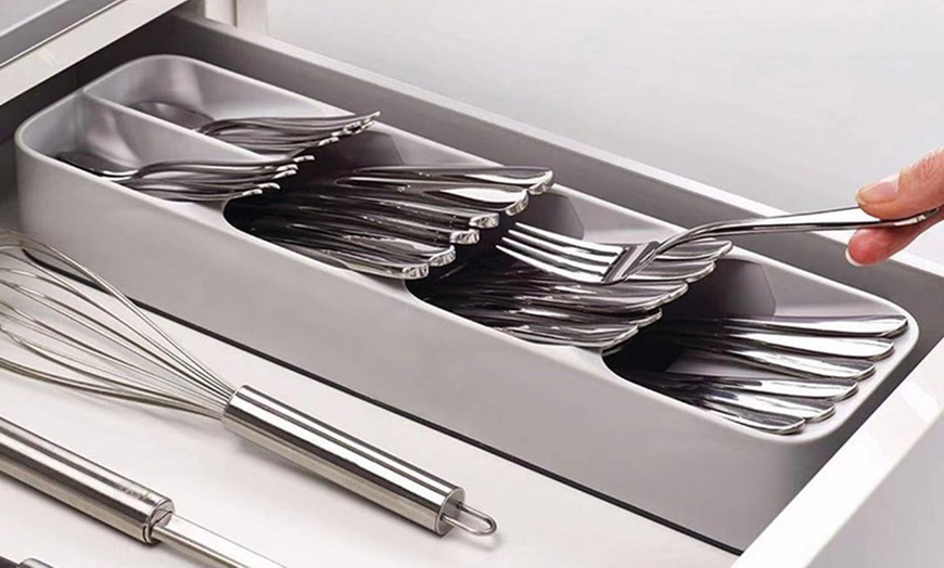 Image 5: One or Two Cutlery Organiser Kitchen Drawer Trays
