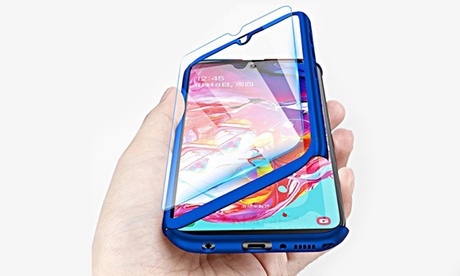 Cover con retro in vetro temperato per 5 modelli di smartphone Samsung, disponibile in 4 colori
