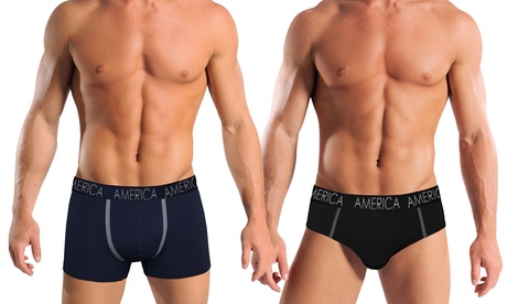 Set 6 slip o boxer Aris in cotone bielastico disponibili in 4 taglie
