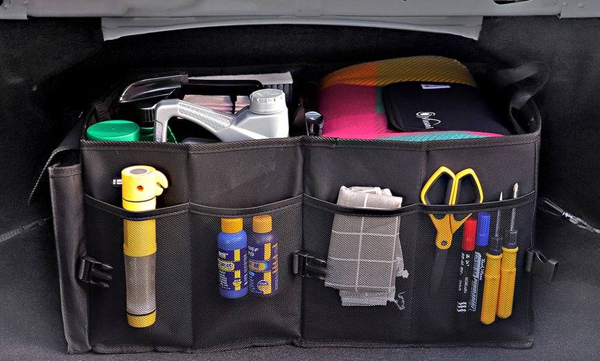 Image 6: Vinsani Multi-Purpose Foldable Deluxe Car Boot Organiser