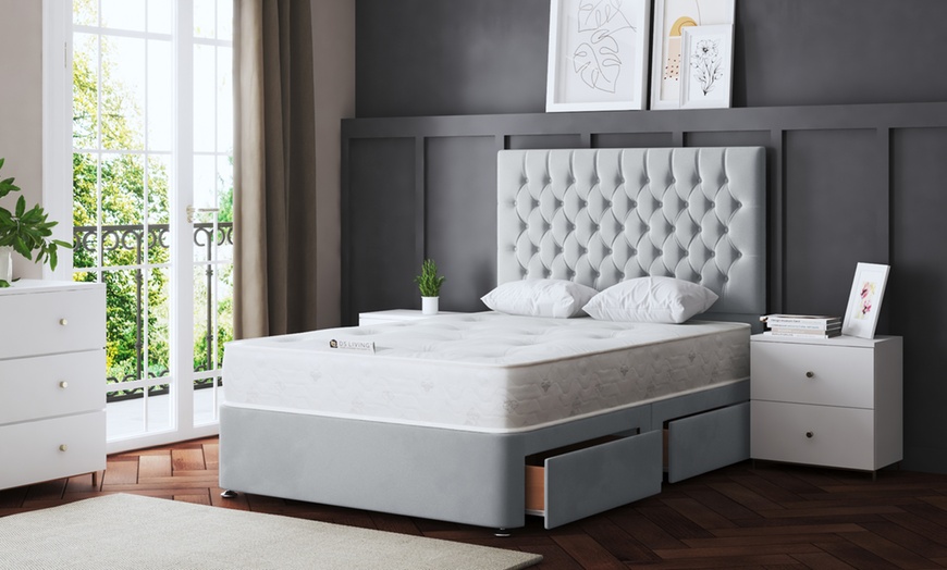 Image 16: Seraphine Chesterfield Divan Bed with Four Drawers