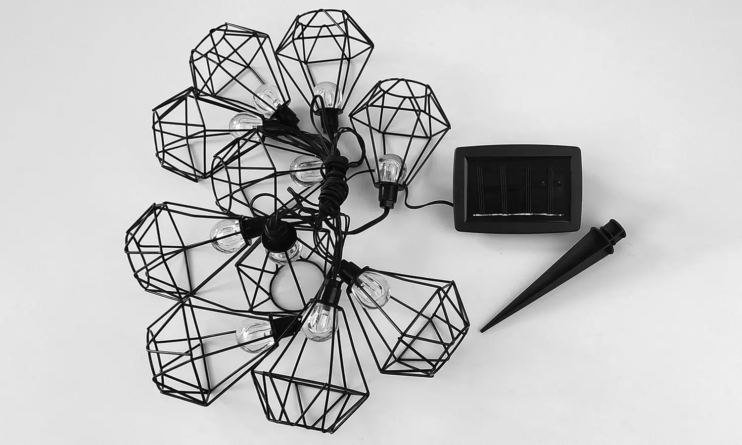 1 ou 2 guirlandes lumineuses Mily avec 10 ampoules LED solaires - Second Medium