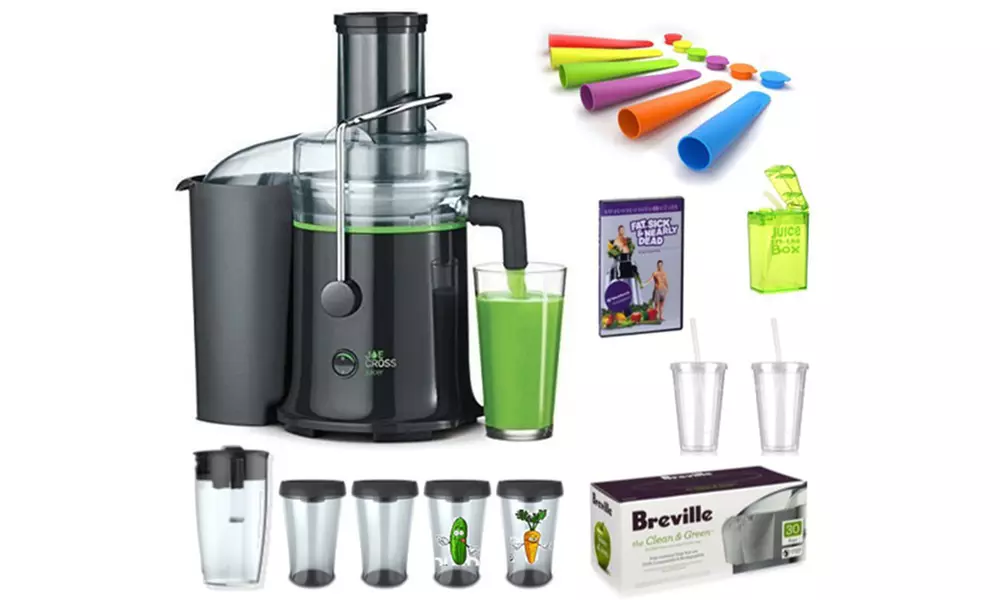 The Fresh Start Joe Cross Juicer and 12 Accessories Bundle - Primary Image